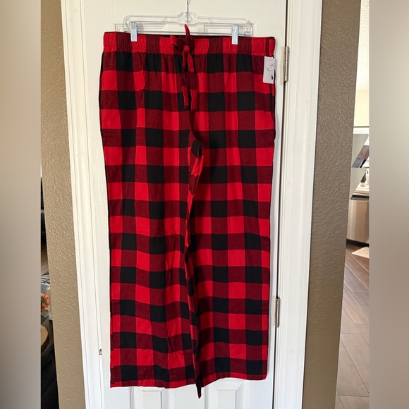 NWT Target Red and Black Buffalo Plaid Pajama XL Pants - Picture 2 of 5